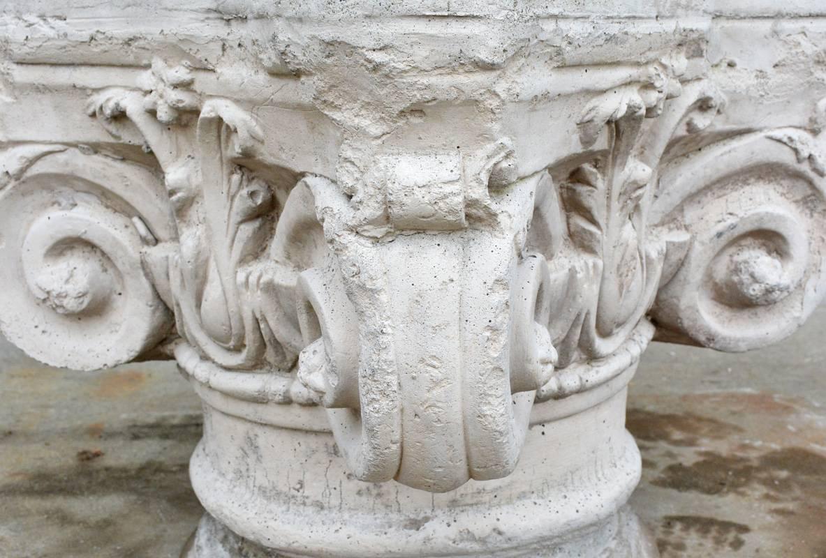 Classical Greek Antique Ionic Stone Pedestal
