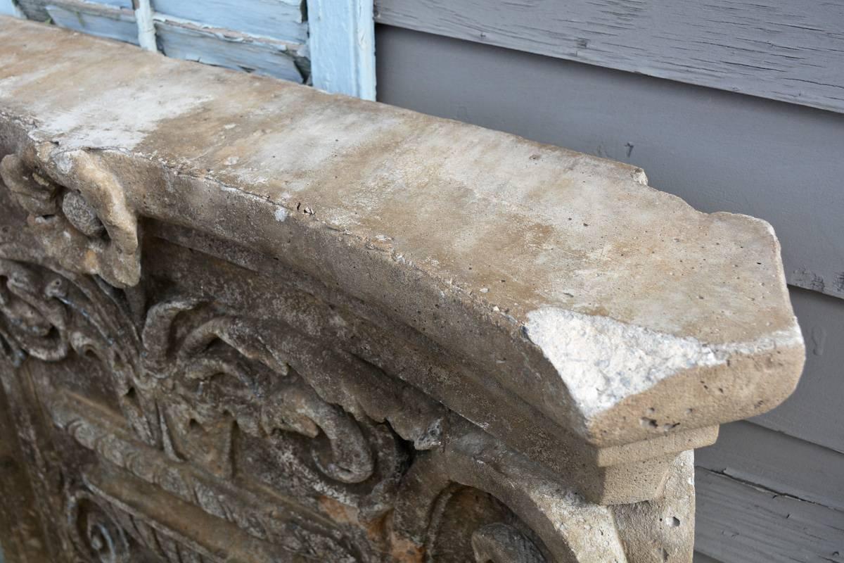 American Architectural Stone Ionic Capital on a Base