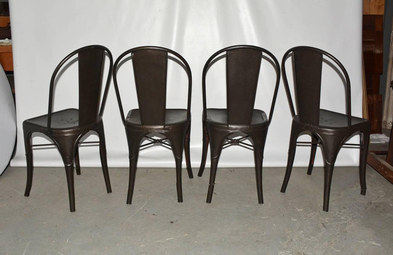 tolix style metal chairs