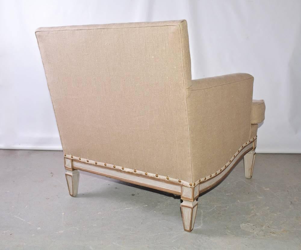 Gustavian Vintage Neoclassical Club Chair