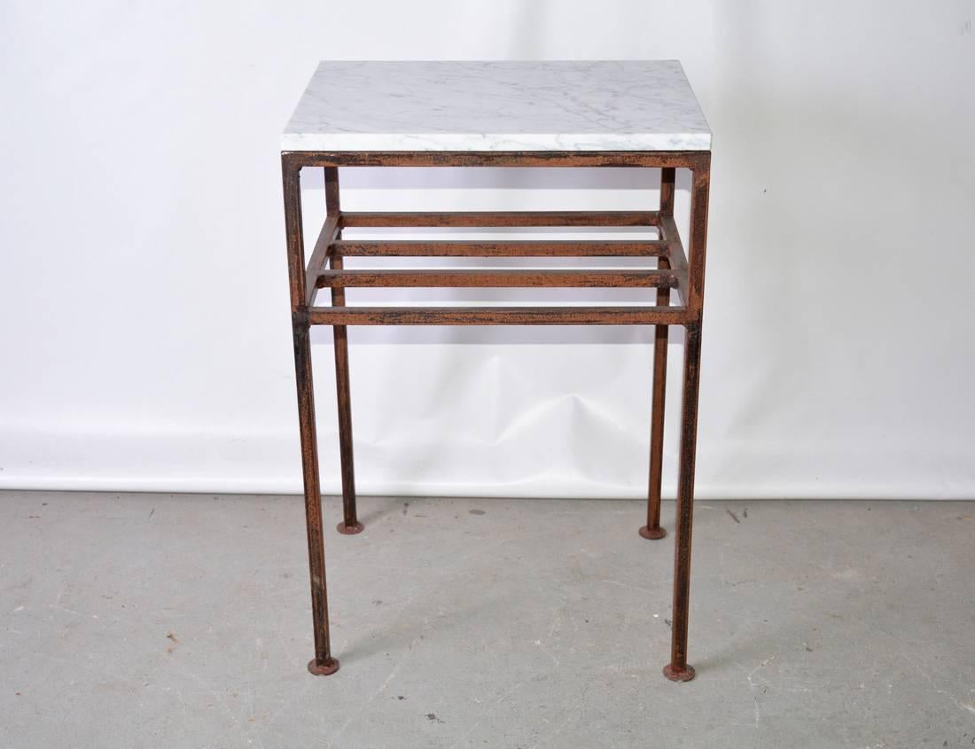 Industrial Custom Iron Table Frames, Priced Singly, Table Base Only For Sale
