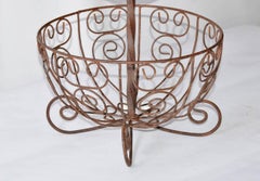 Two-Tier French Wrought Iron Fruit Basket