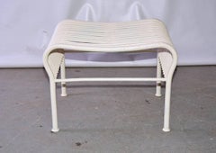 Midcentury Outdoor Hocker aus lackiertem Eisen