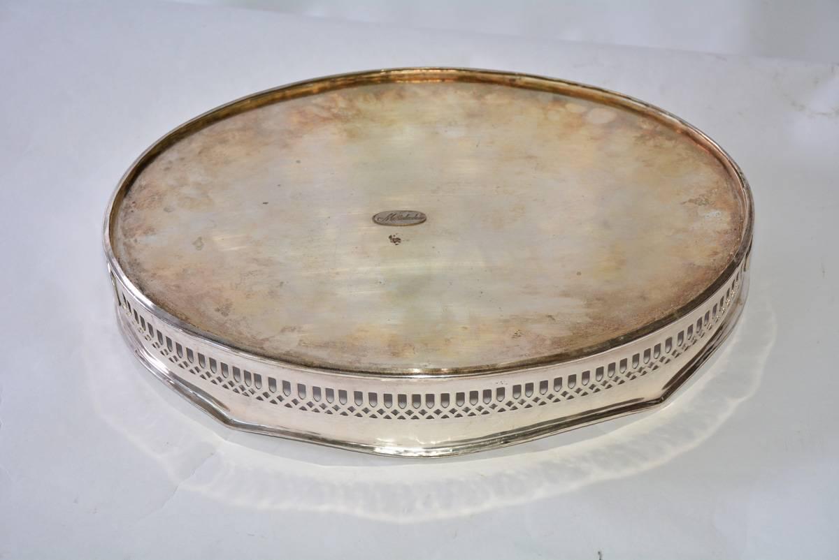 gallery tray silver