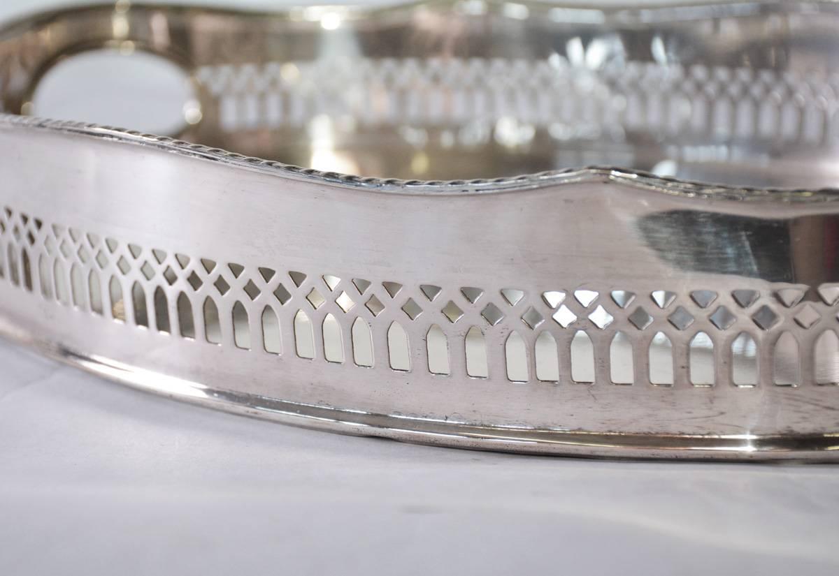 sterling silver gallery tray