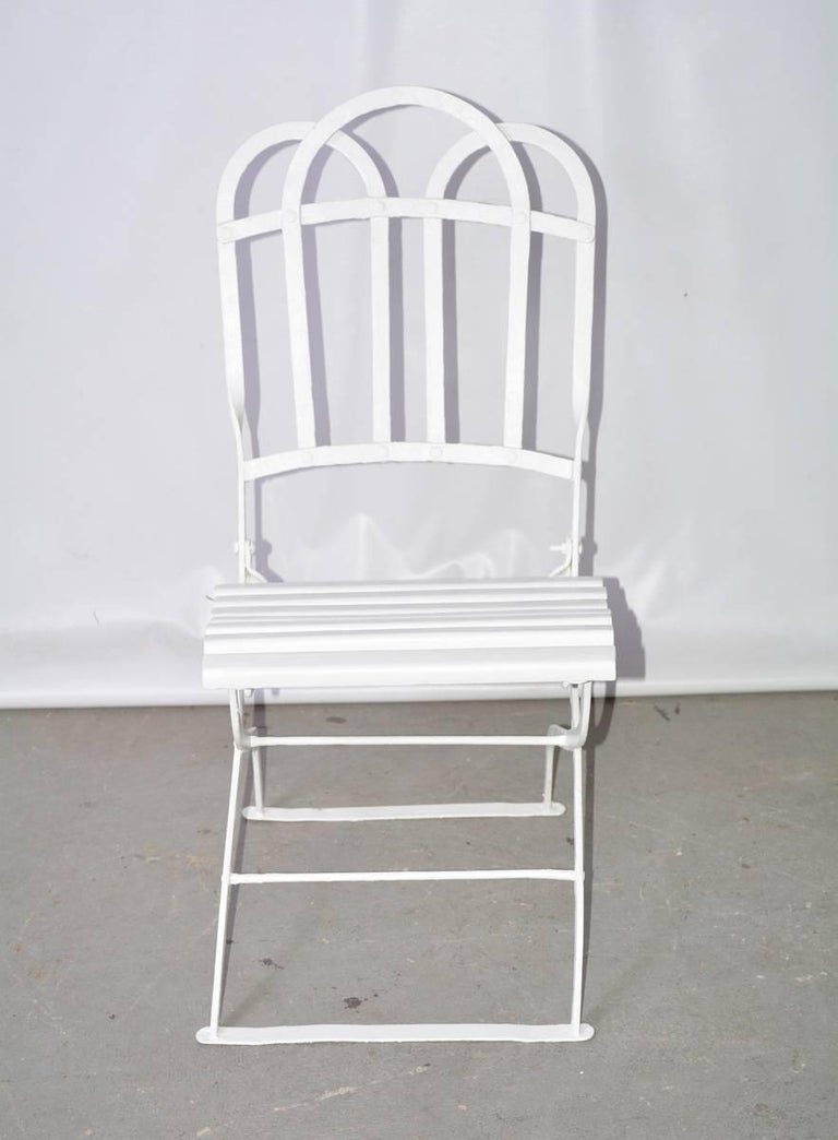 Antique French Folding Bistro Chair