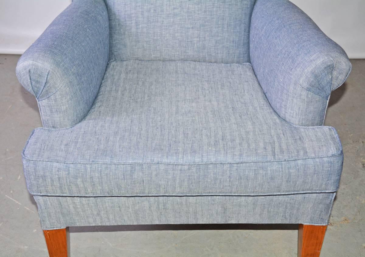 American Mid-Century Modern Wingback Chair
