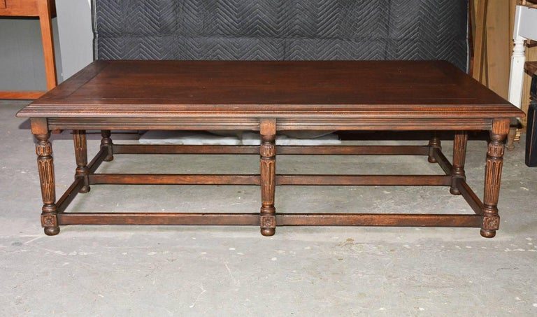 Grand English Tudor Jacobean Style Coffee Table At 1stdibs American Grand English Tudor Jacobean Style Coffee Table For