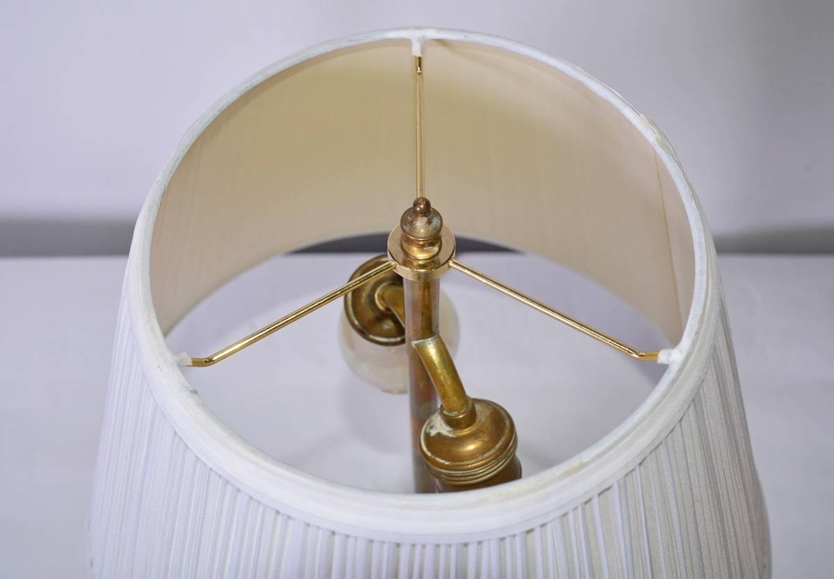 19th Century Antique Swedish Metal Table Lamp