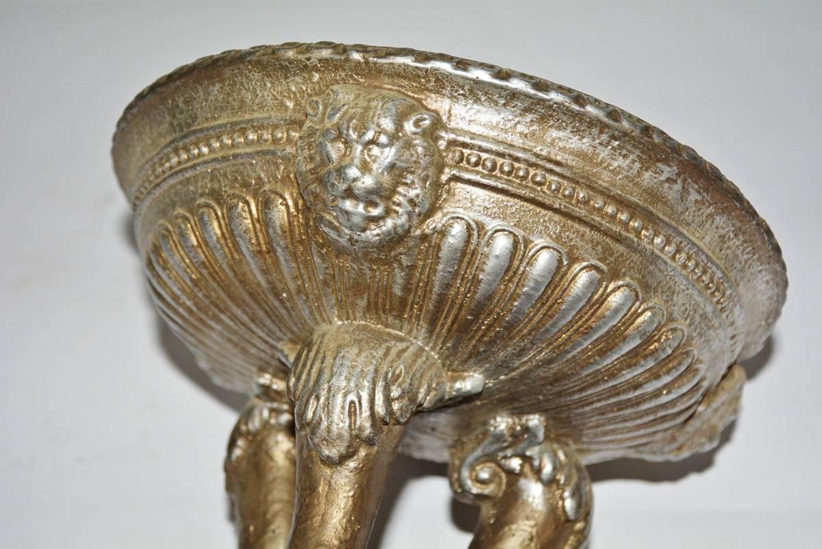 Molded Vintage Three-Legged Urn