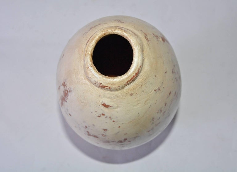 Hand-Crafted Mexican Clay Vase For Sale