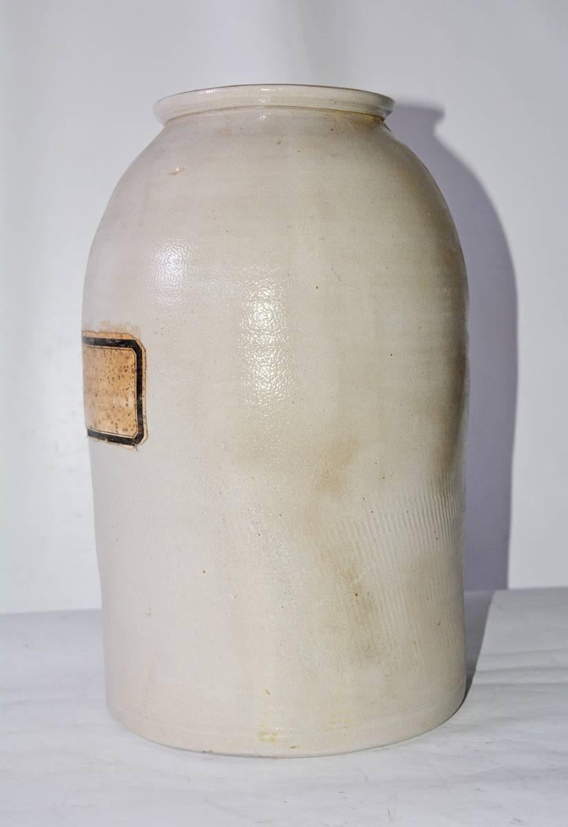 Wonderful ceramic apothecary jar. Use it to storage or great as a vase.