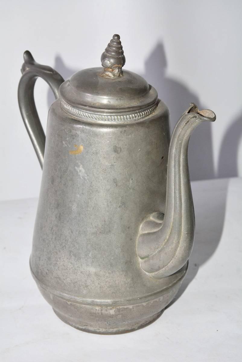 vintage pewter coffee pot