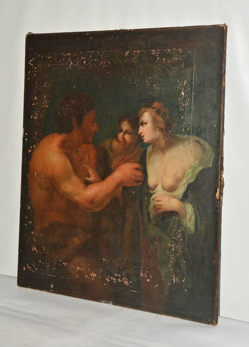 Renaissance Peinture à l'huile ancienne sur toile en vente