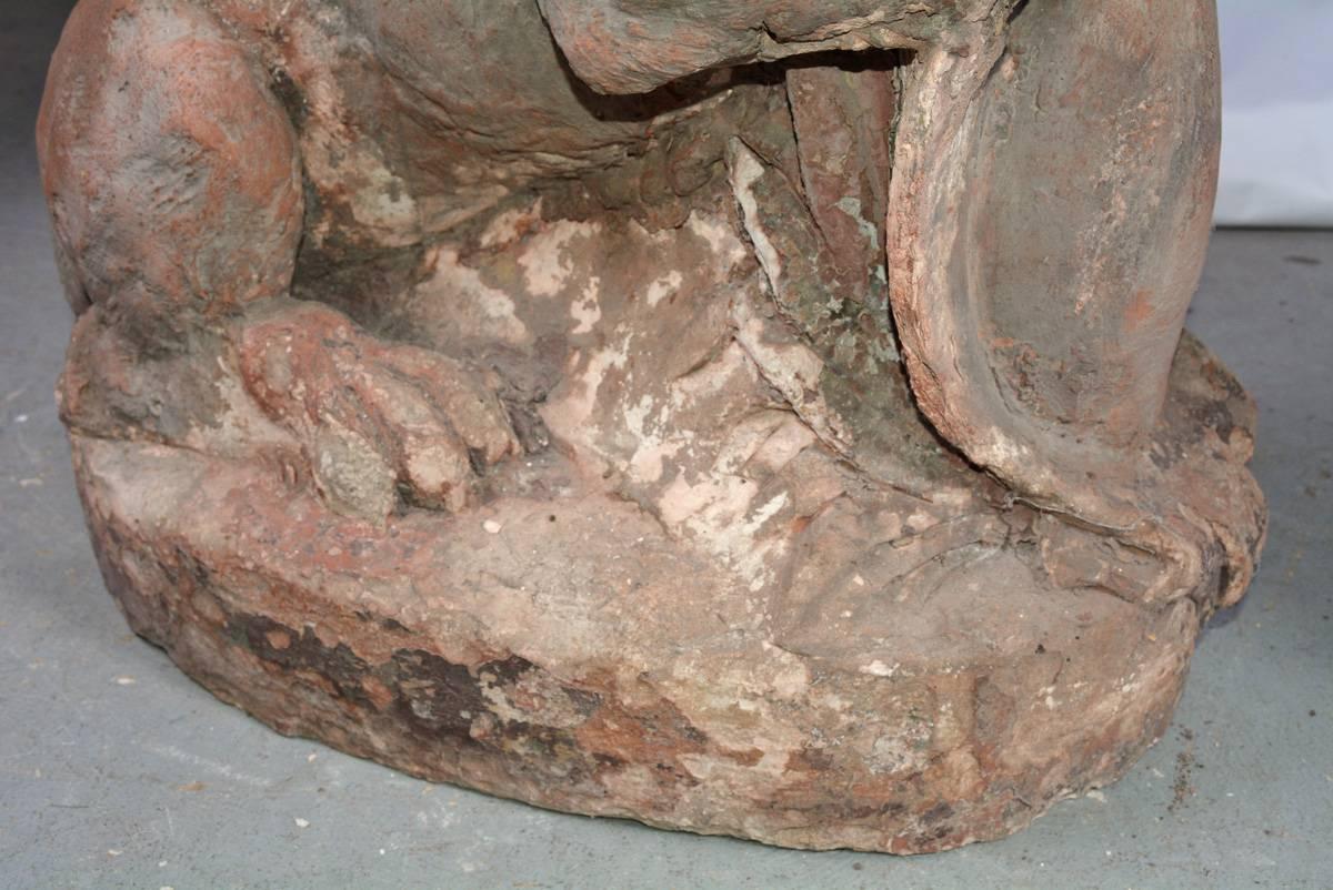 Pair of 19th Century Terracotta Lions 2