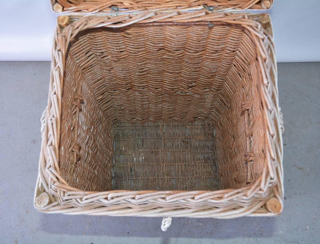 antique wicker hamper