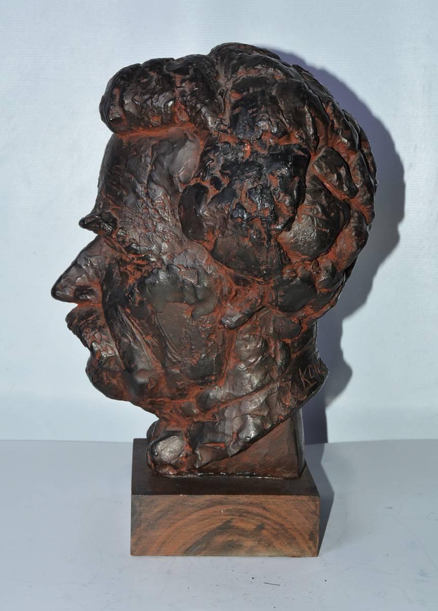 Classique américain Sculpture de tête, Mark Twain en vente