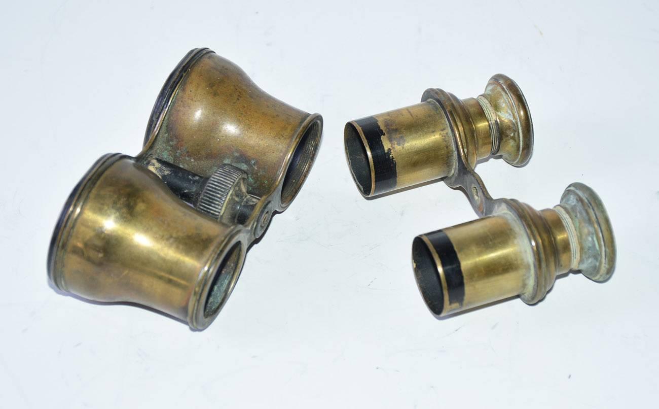 Antique French Verres Supérieurs Binoculars In Fair Condition In Sheffield, MA