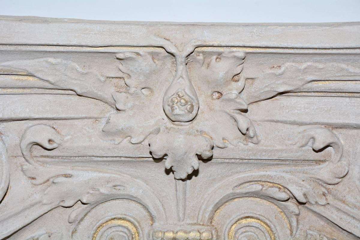 Cast 19th Century Plaster Detail from a Building in Belgium