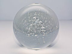 Large Crystal Ball with Air Bubbles