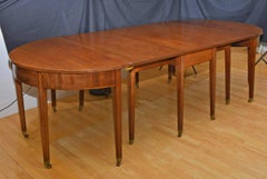 Chippendale Malborough Style Drop Leaf Table with D Ends
