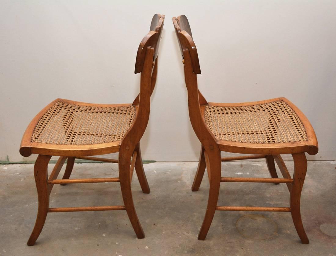 set of four dining chairs