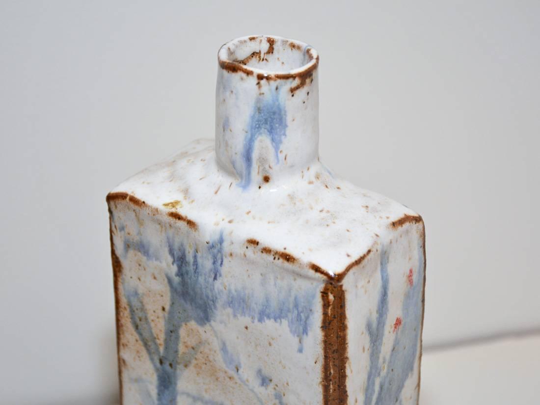 Fatto a mano Bottiglia classica in ceramica a basso fuoco in vendita