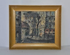 Four Small 20th Century Parisian Landscapes in Oil by Andre Bessp
