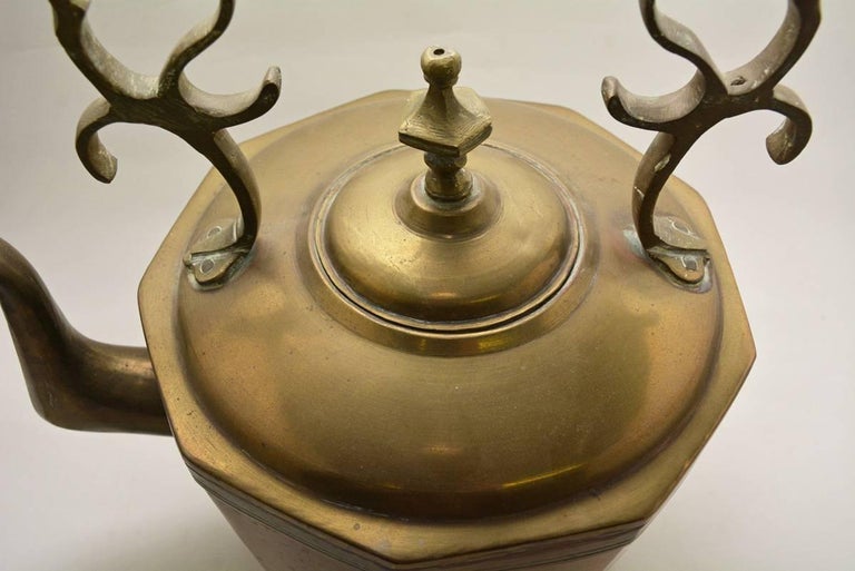 Antique European Brass Kettle or Teapot at 1stDibs