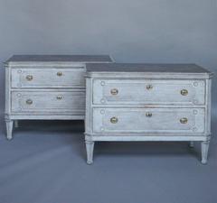 Pair of Gustavian Style Chests of Drawers
