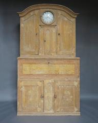 Period Secretary with Clock from Hälsingland