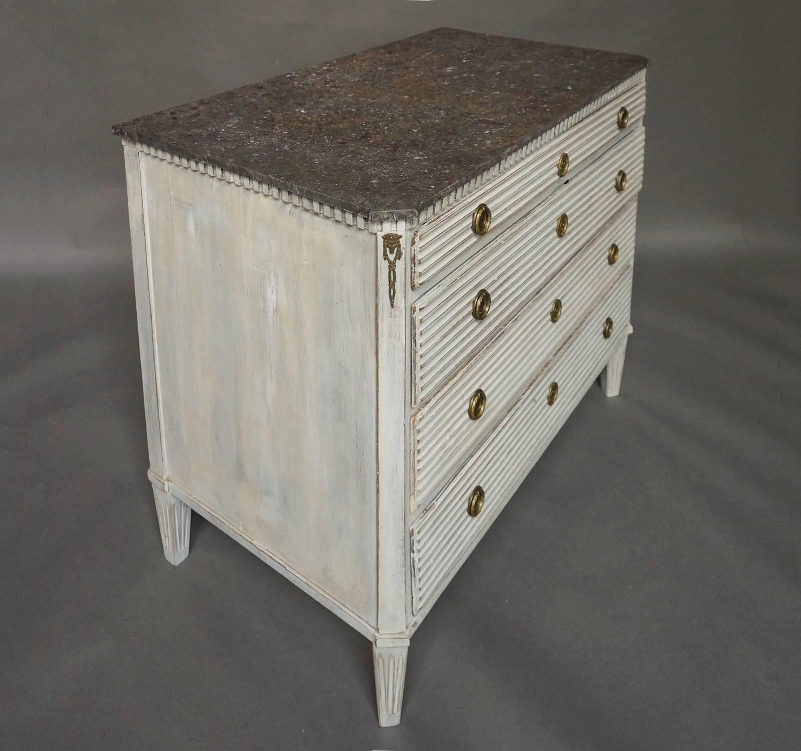 Swedish Period Gustavian Chest of Drawers For Sale