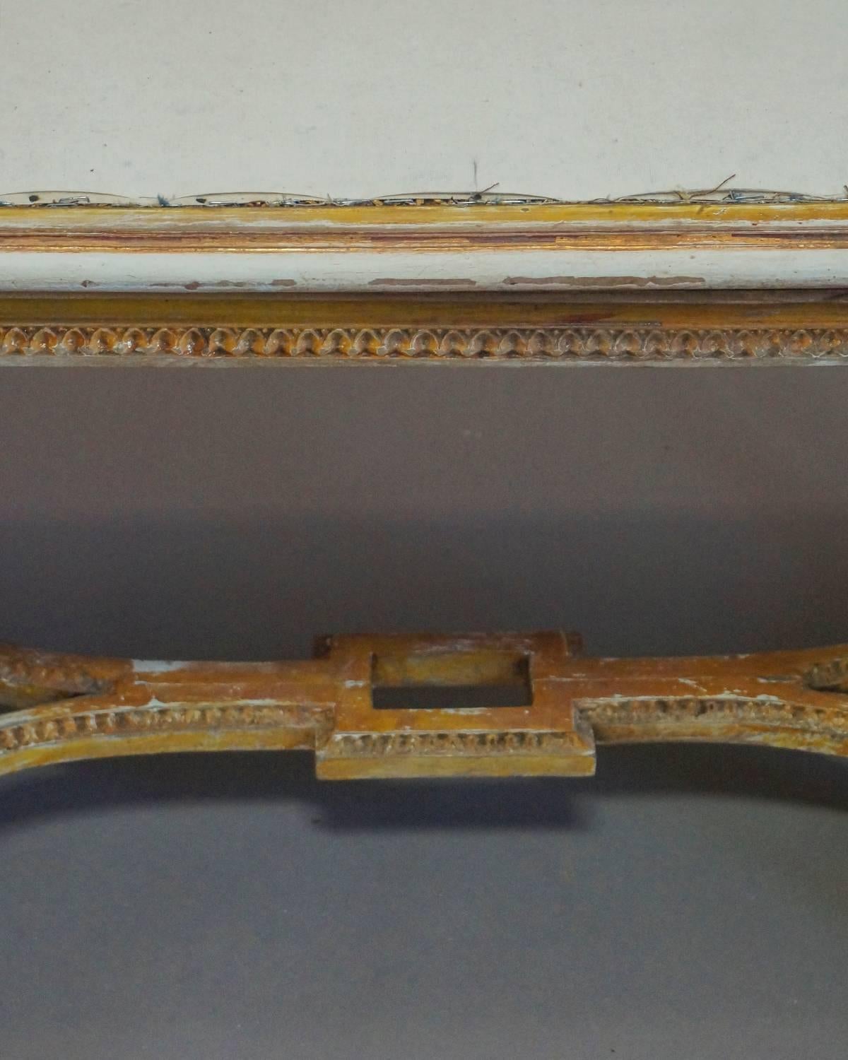 19th Century Italian Bench in the Directoire Style For Sale