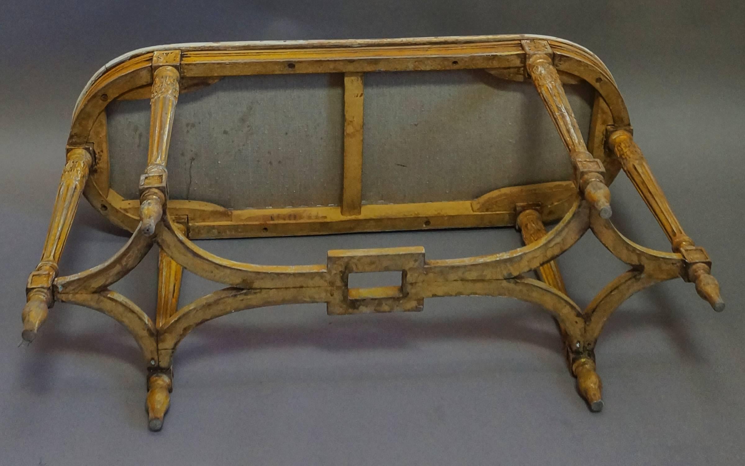 Italian Bench in the Directoire Style For Sale 1