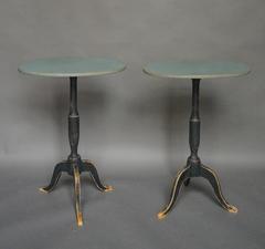 Pair of Swedish Pedestal Tables