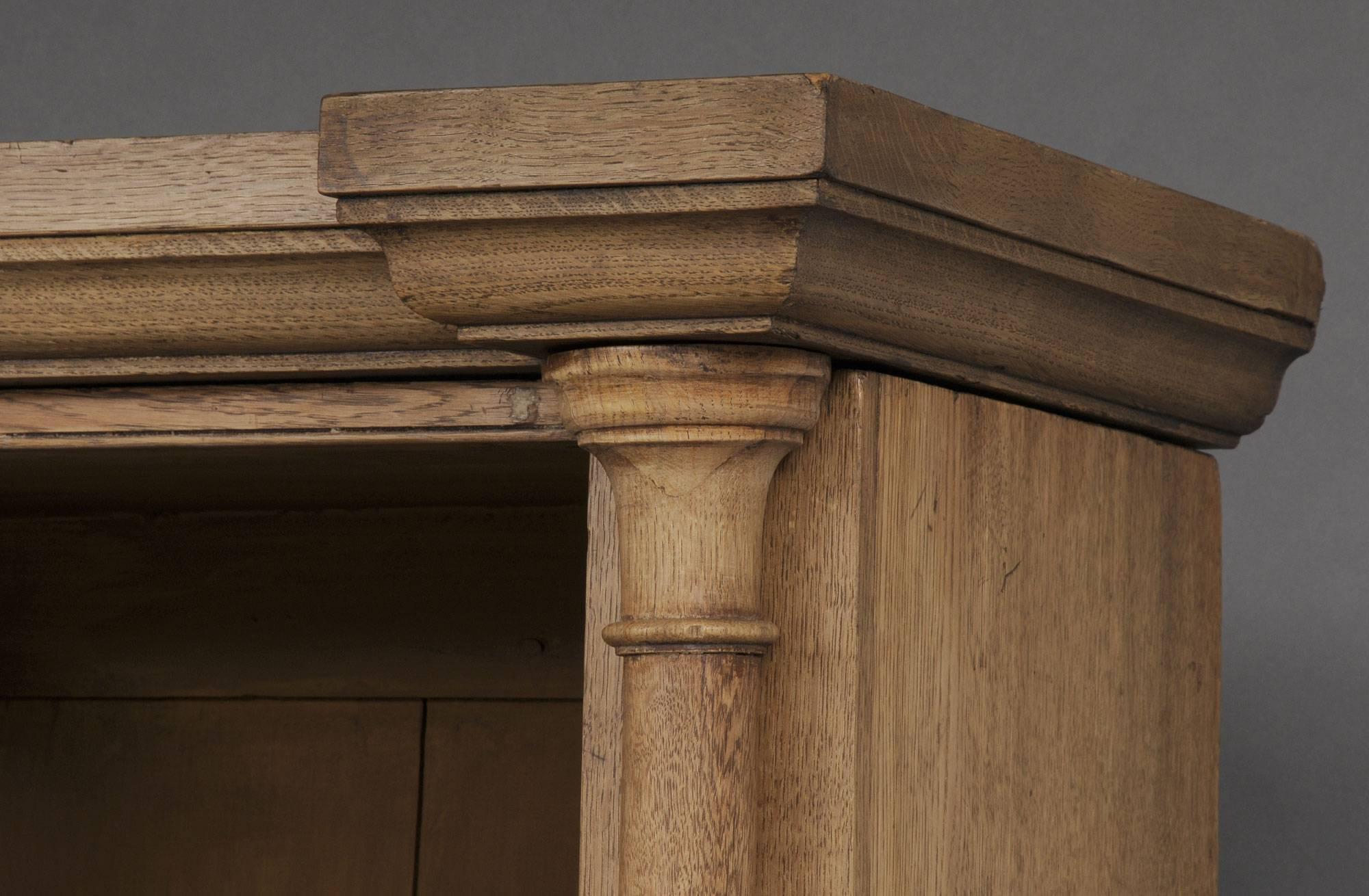 19th Century William IV Bleached Oak Library Open Bookcase, circa 1830 For Sale