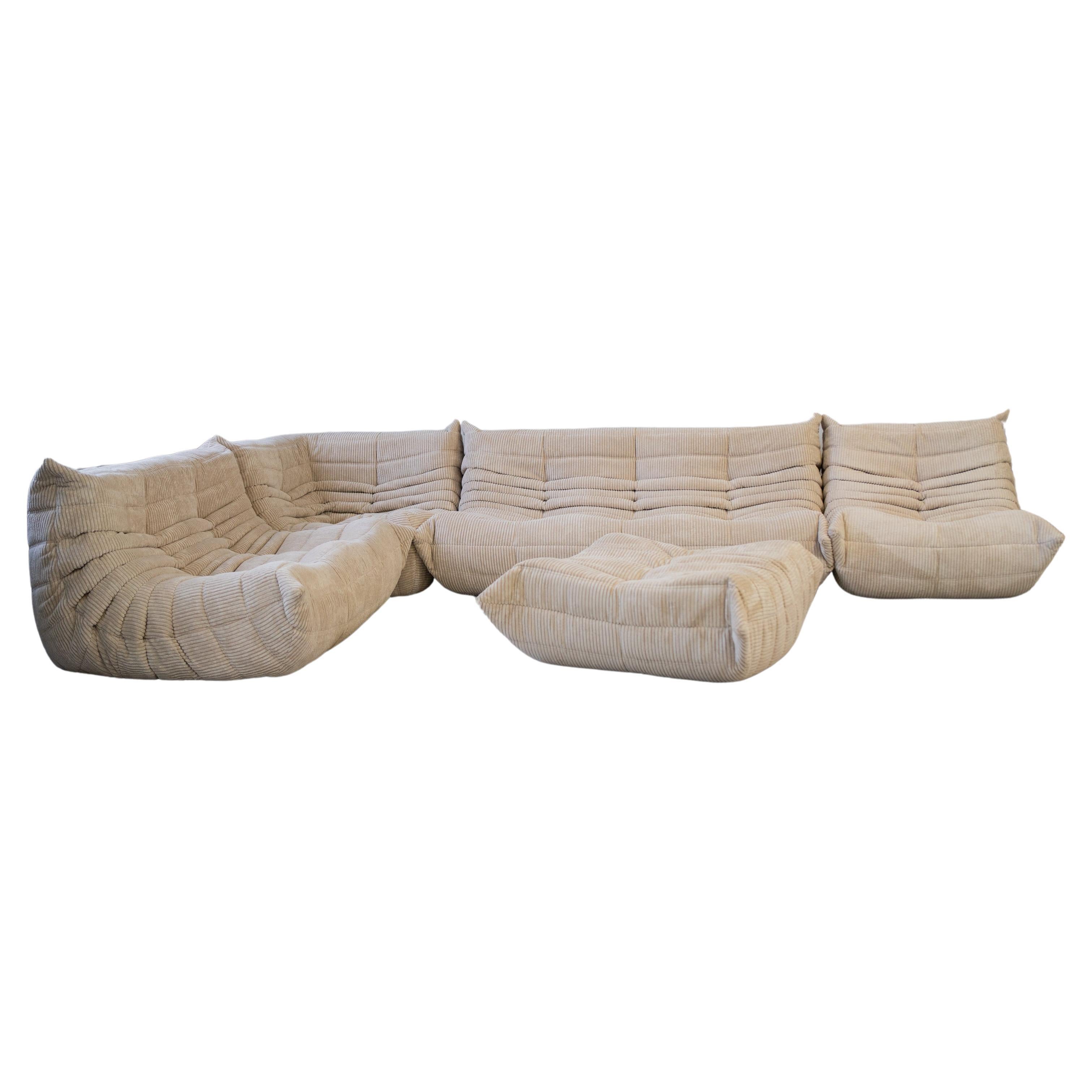  Togo Sofa by Michel Ducaroy for Ligne Roset, Set of 5 For Sale