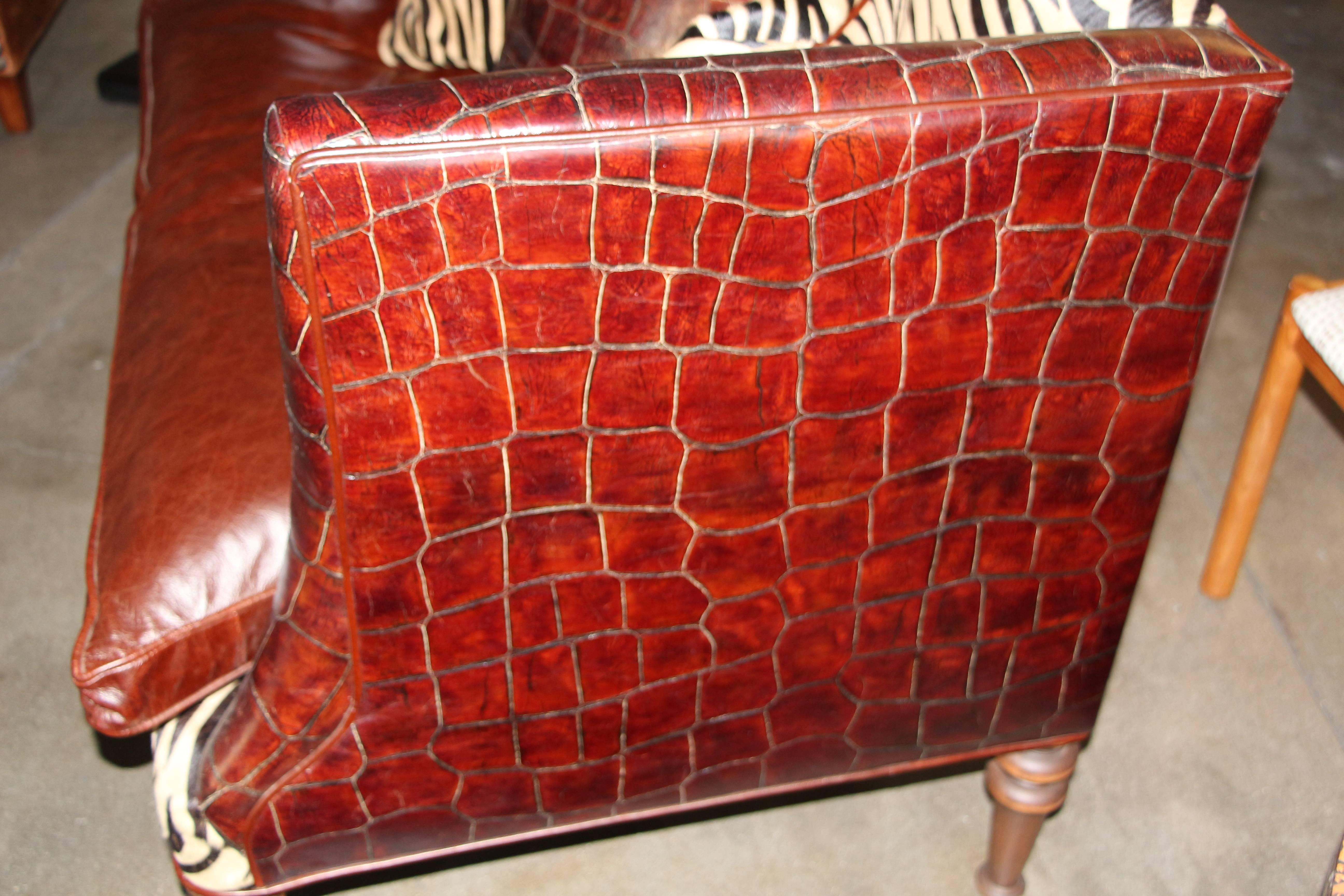 zebra loveseat