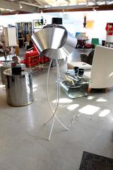 Most Unusual Floor Lamp with a hand made knot Metal Shade