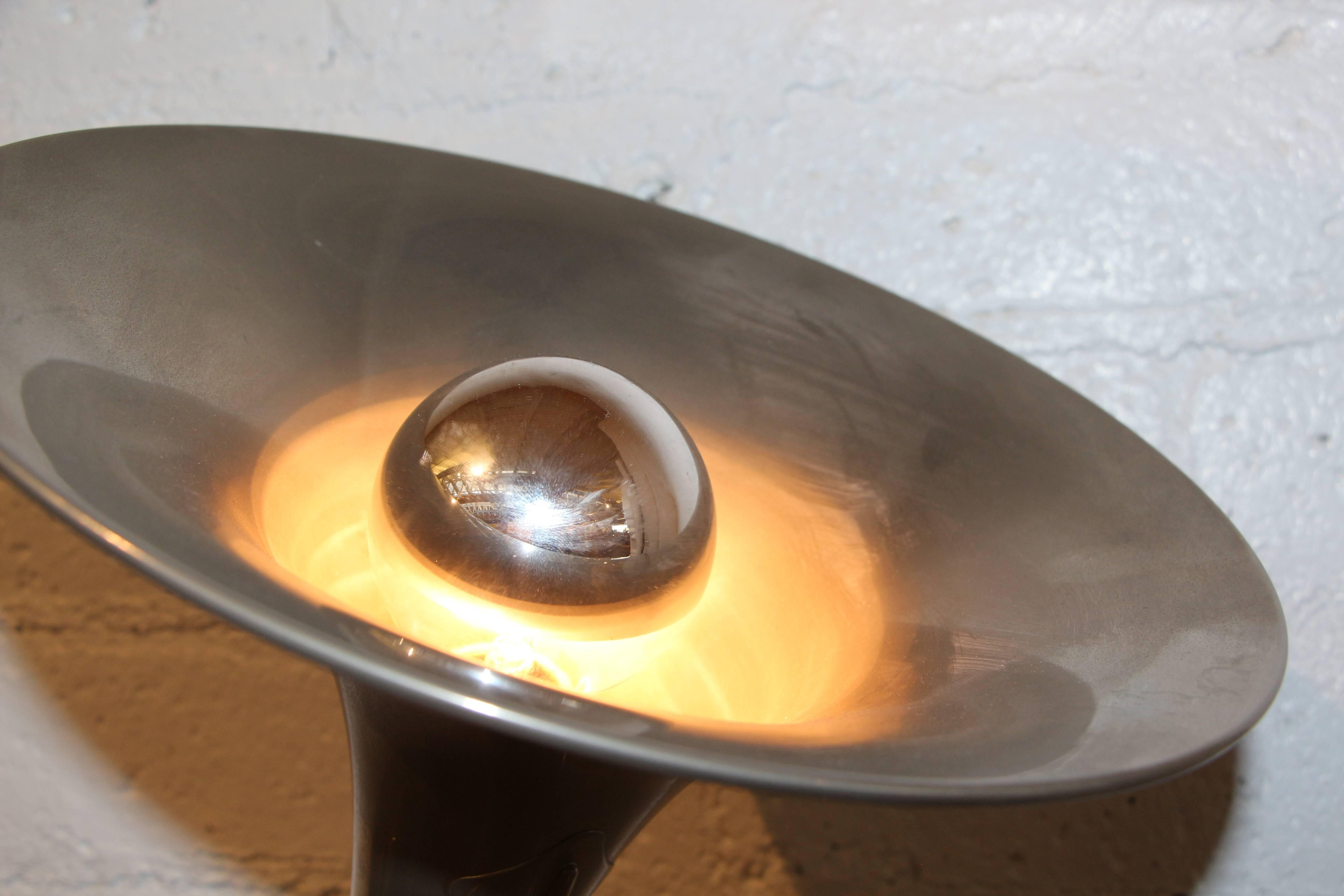 Carole Stupell Collection French Horn Lamp Lucite Base 2