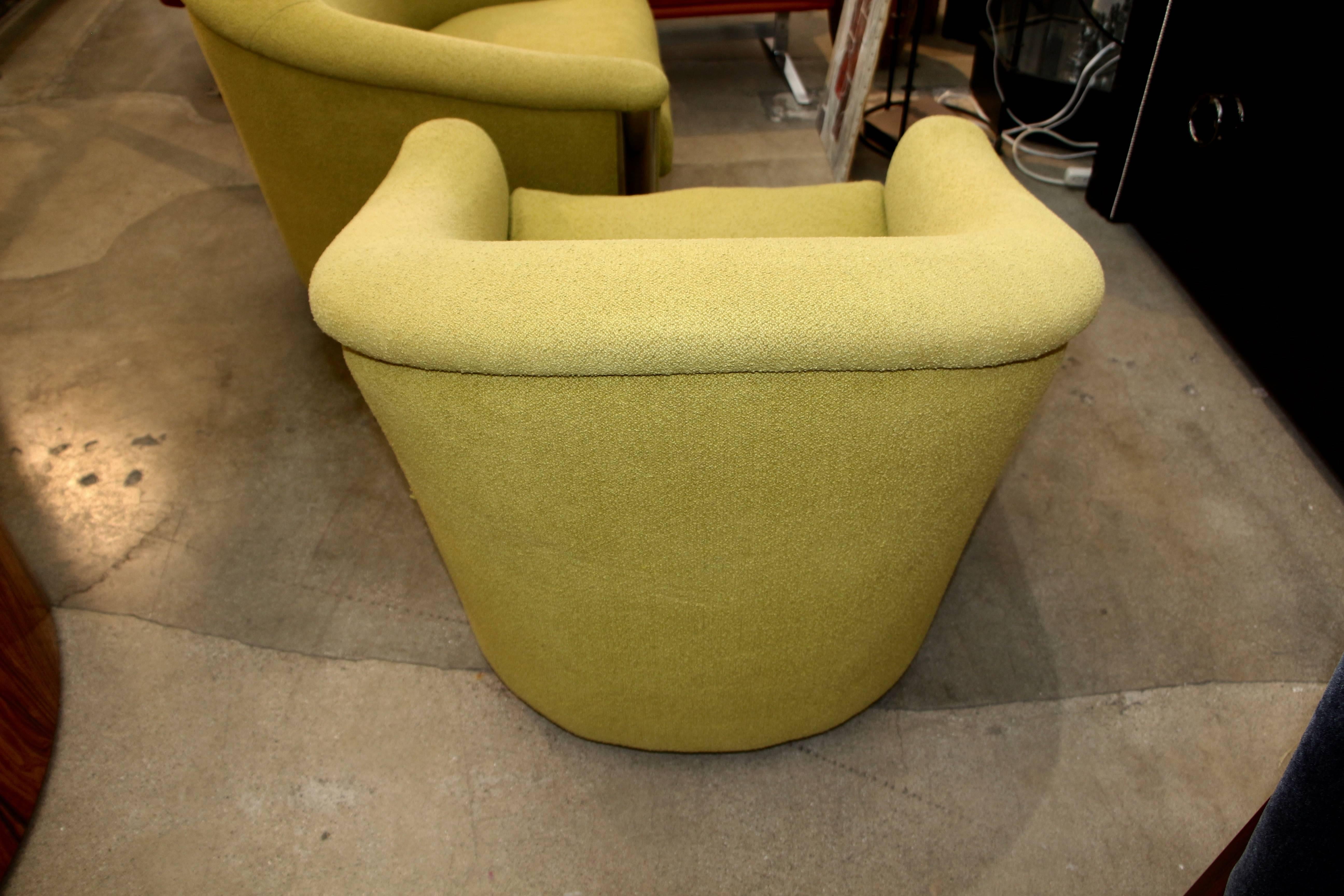 20th Century Fabulous Pair of Chartreuse Designed by Sally Sirkin Lewis for J Robert Scott