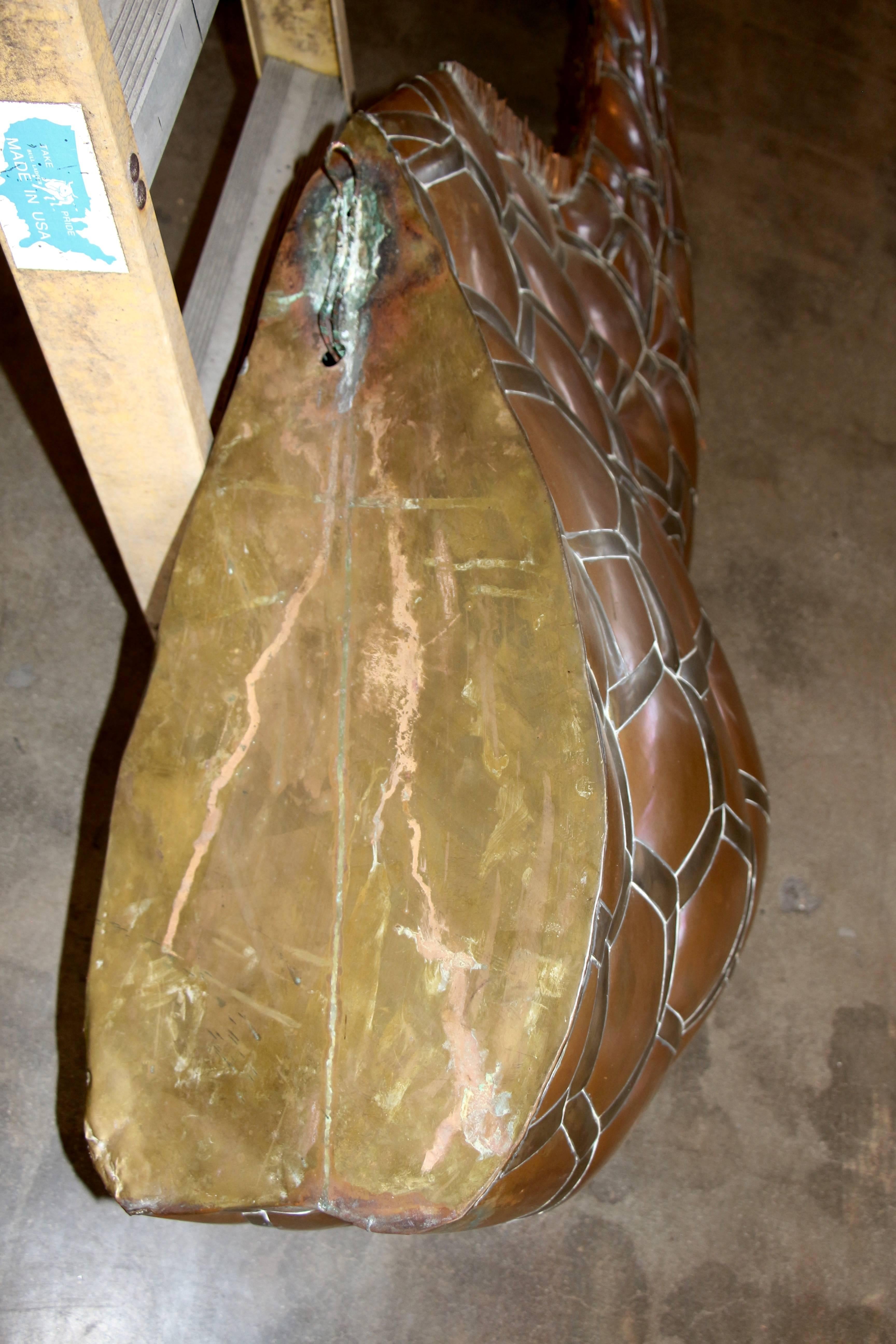 Sergio Bustamante Wall-Mounted Giraffe with Glass Eyes Pond estate Palm Springs 1