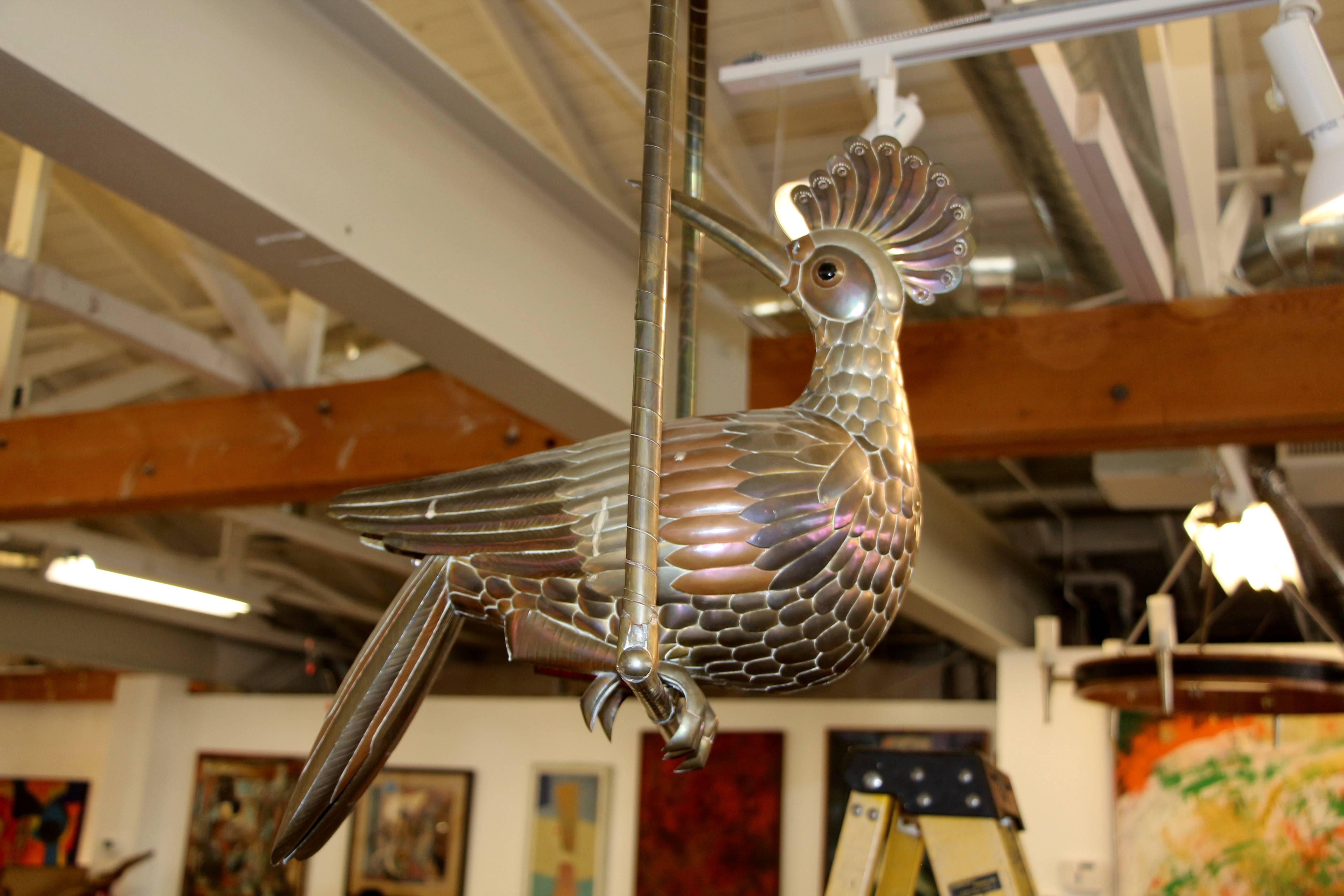 Sergio Bustamante Bird on a Perch from the Pond Estate in Palm Springs 2