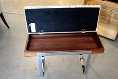 Craft Associates Piano Bench Upholstered in Distressed Leather