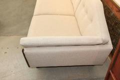 Nice Angled Adrian Pearsall Walnut Trimmed Sofa