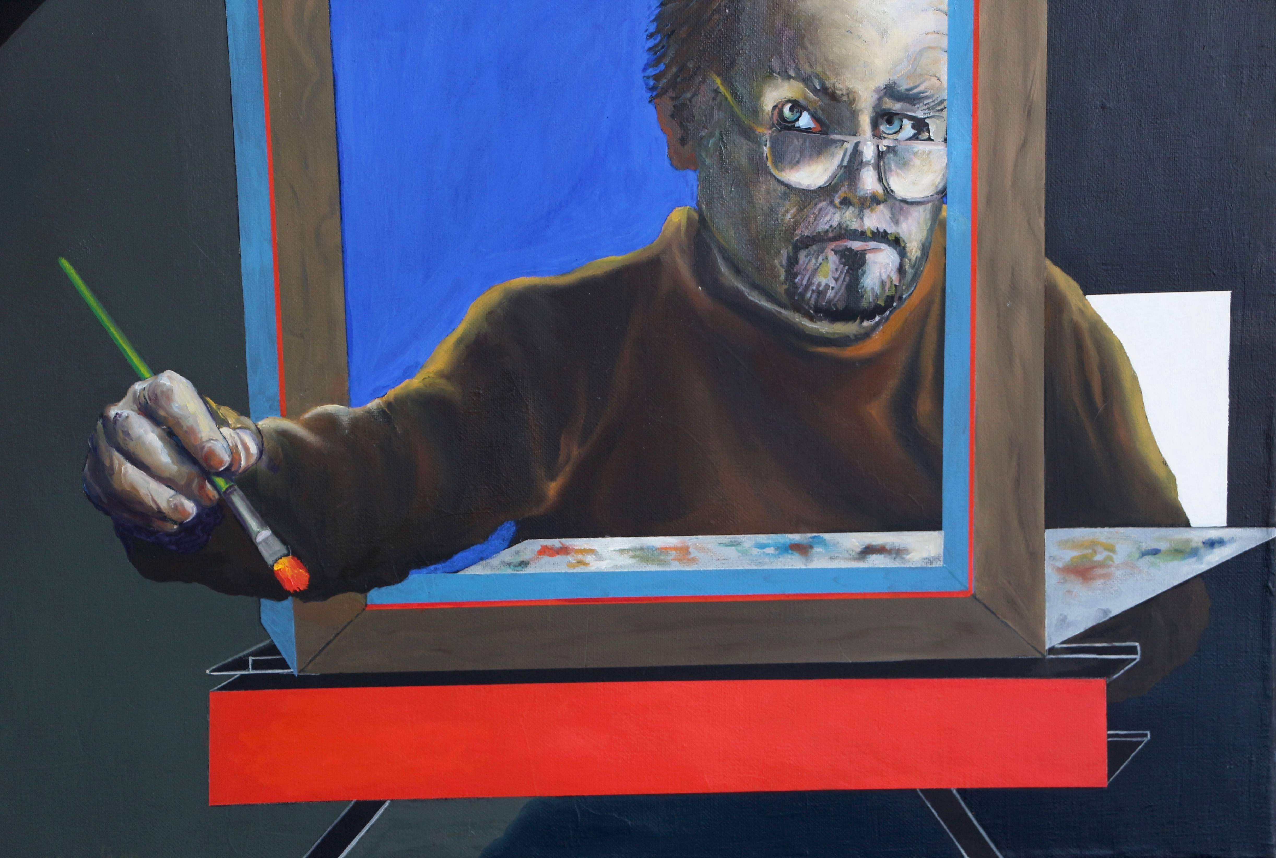 George Dergalis Self Portrait with Oil, 2008 1