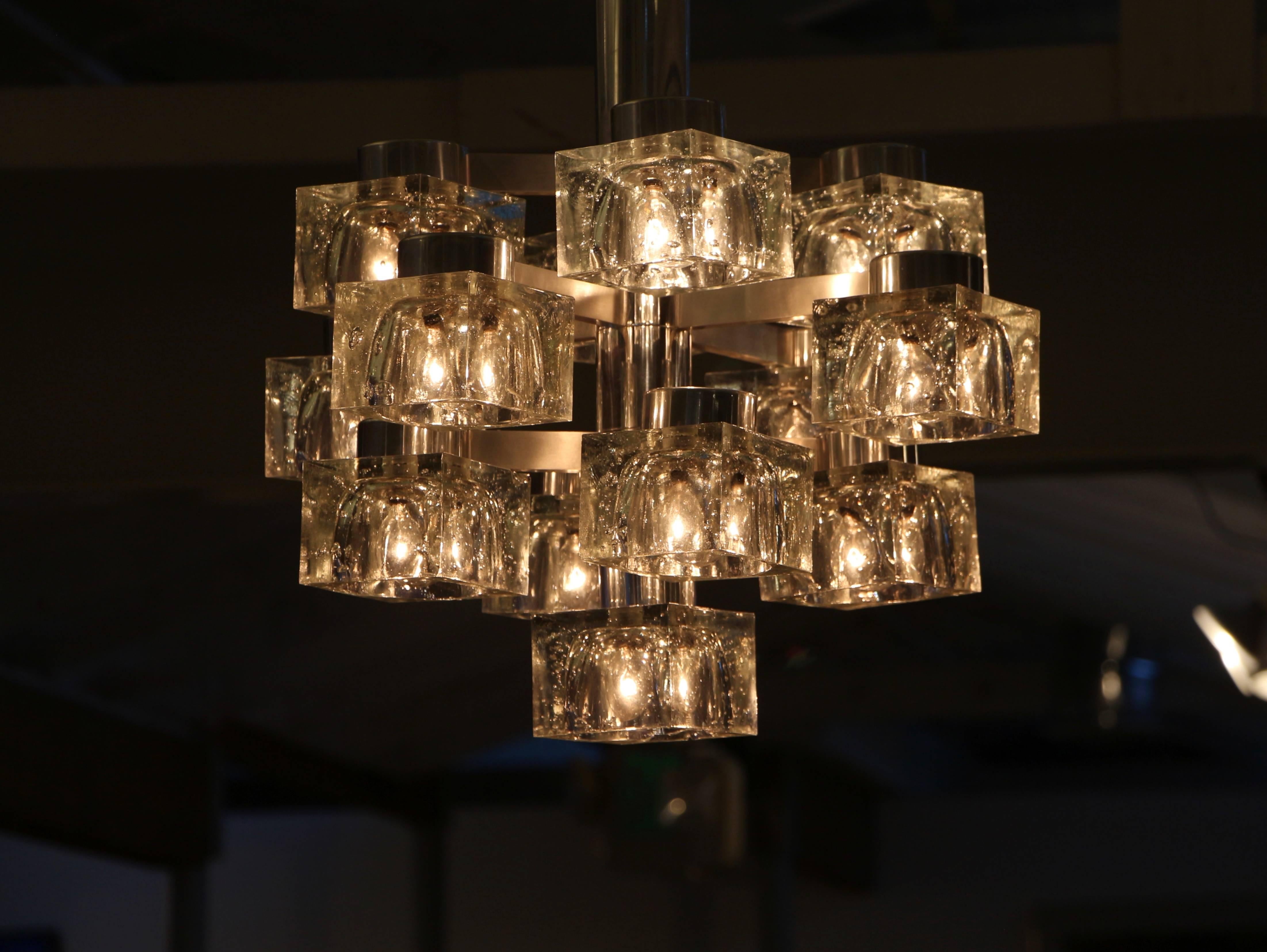 American Gaetano Sciolari for Lightolier 13 Bulb Chandelier