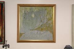 Great Abstract on Canvas, signed illegibly (Tanaka?)