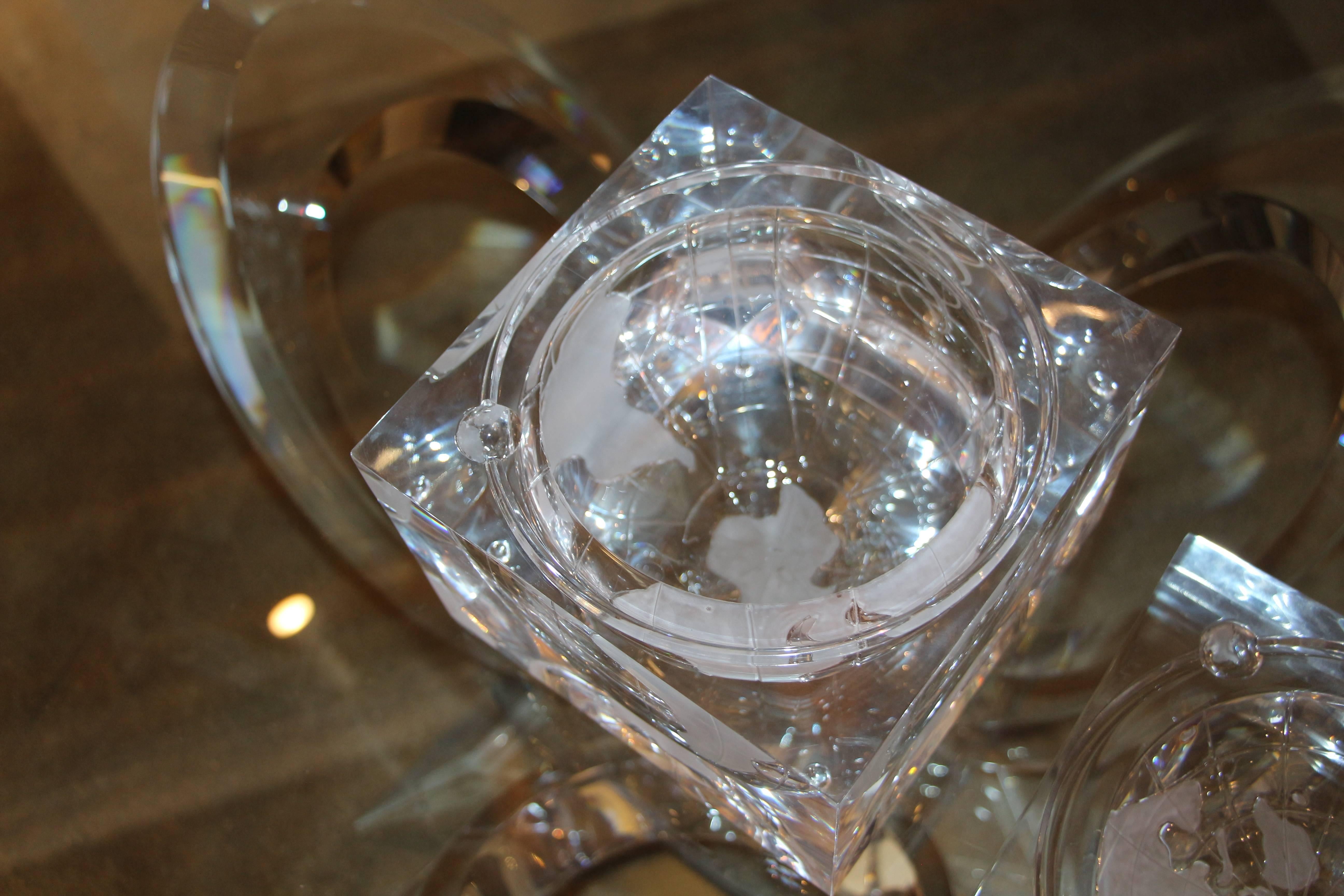 lucite ice bucket