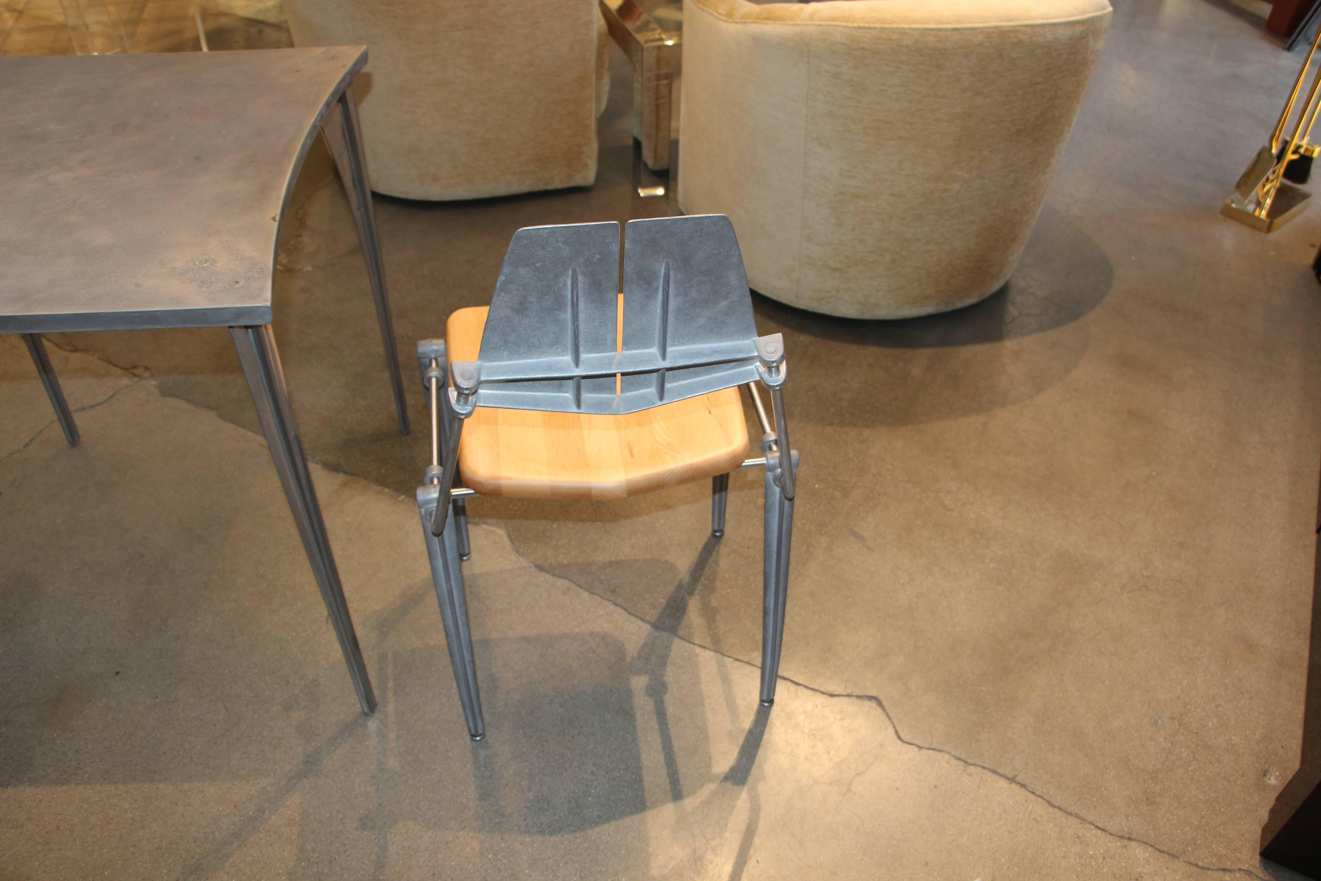 Robert Josten Aluminum Table and Chairs 2